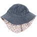 Obojstranný denimovo kvetinový letný klobúk s ochranou proti slnku SPF 50+ | NORDIC LABEL
